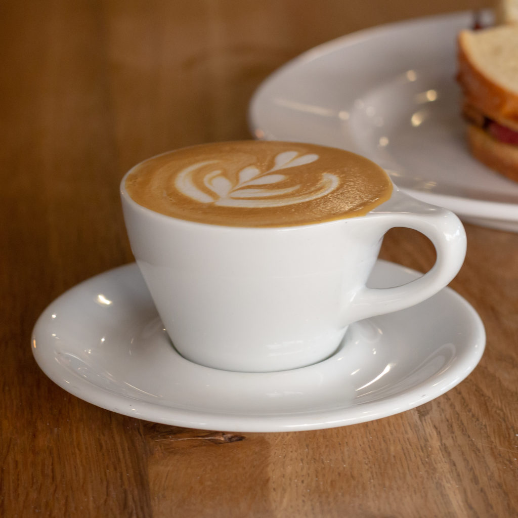 The Best Coffee Shops in Kelowna: latte in Third Space Coffee Shop