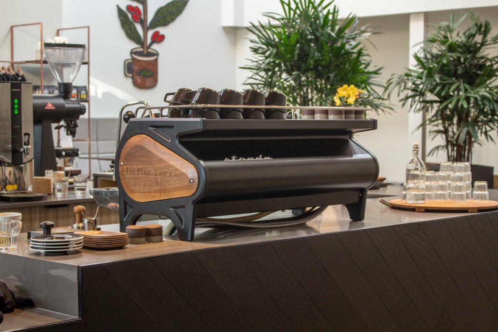 Espresso machine on the bar