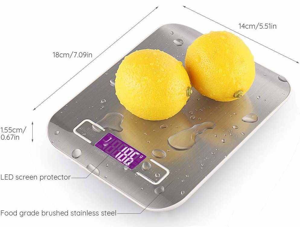 Scale with lemons on it