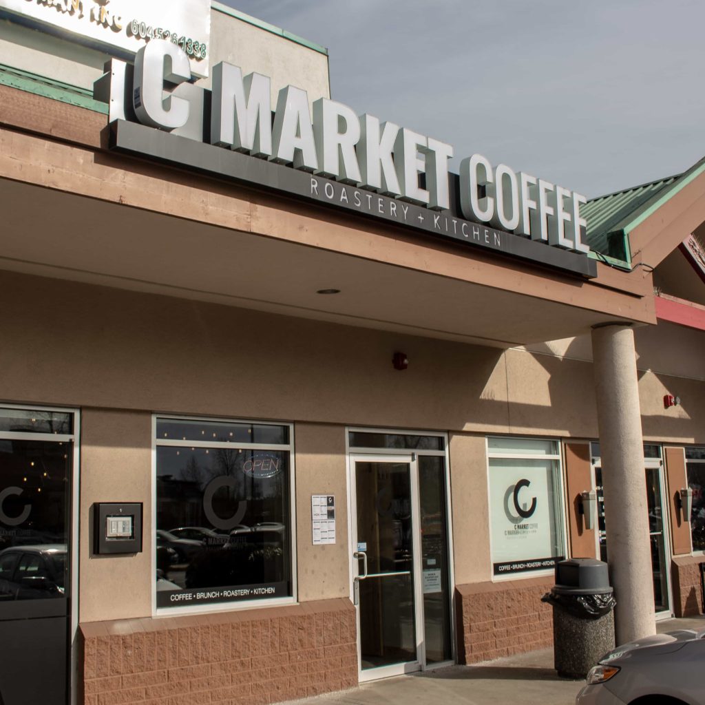 The outside of C Market Coffee Shop