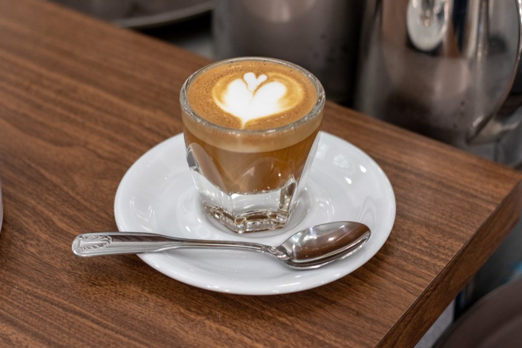 Oat Milk Cortado at Palate Kitchen