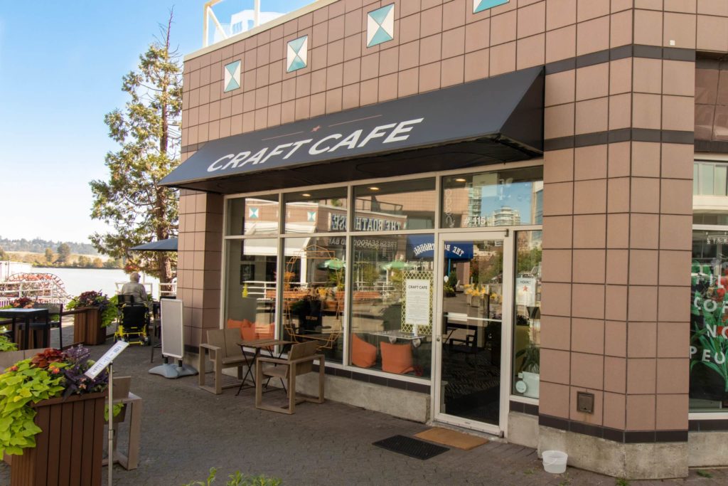 The outside of Craft Cafe on the list of the Best Coffee Shops in Vancouver 2020