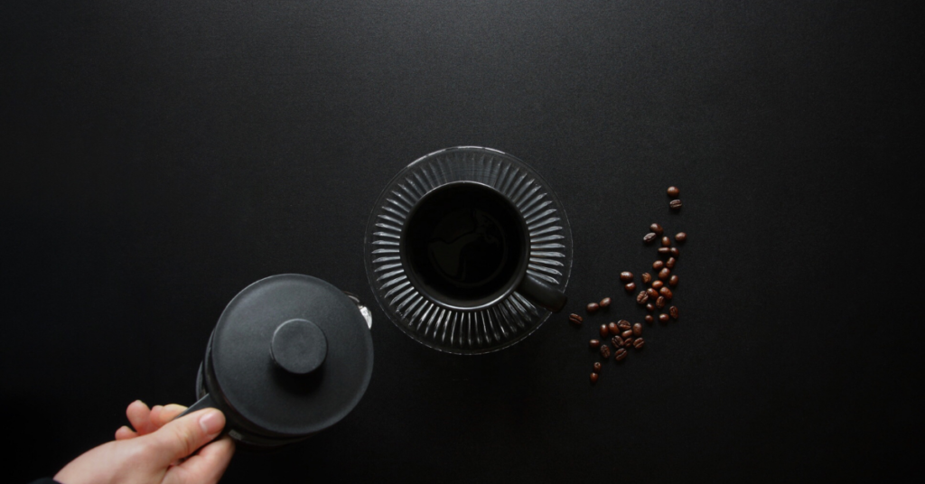 Dark Roast Coffee being poured