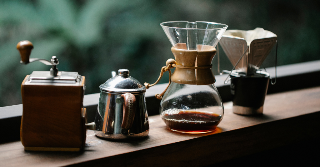 A Chemex Dripper on a Counter: Which coffee brewing method should I use?